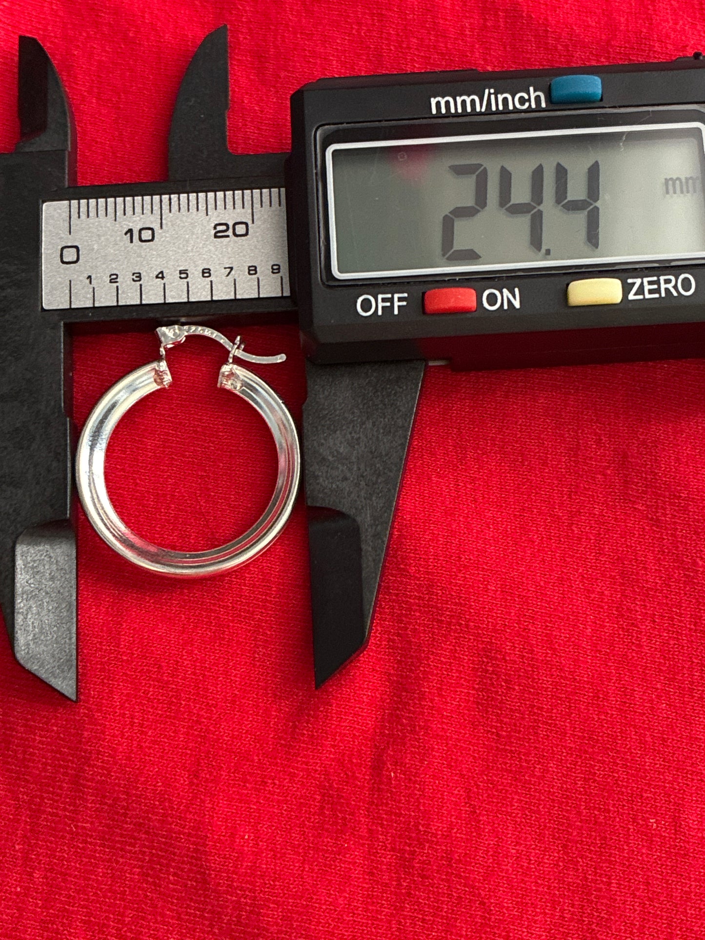 Sterling silver 925mex hoop earrings