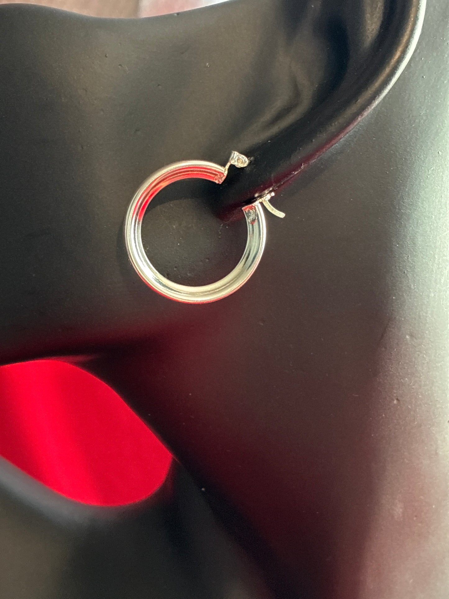 Sterling silver 925mex hoop earrings