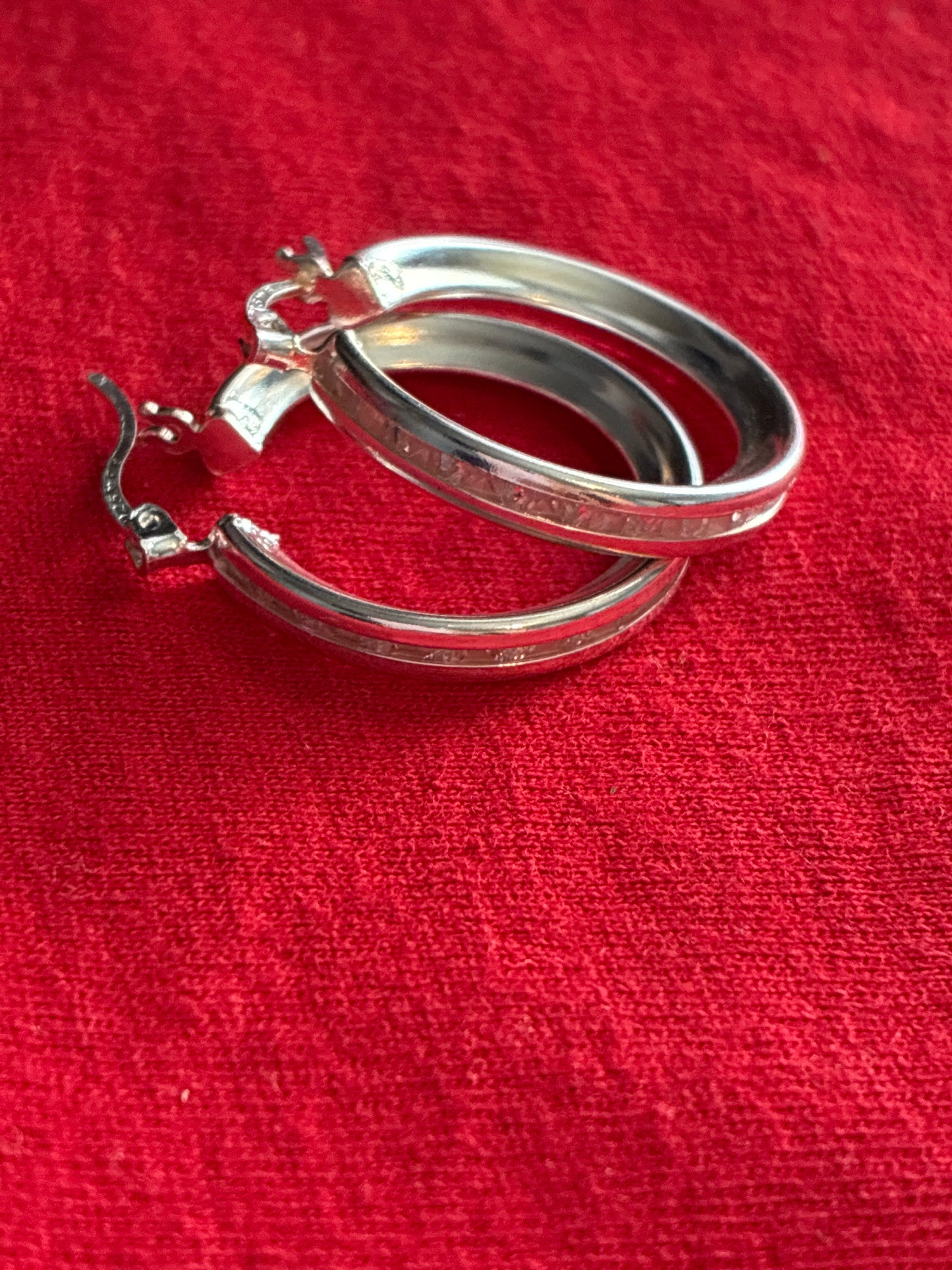 Sterling silver 925mex hoop earrings