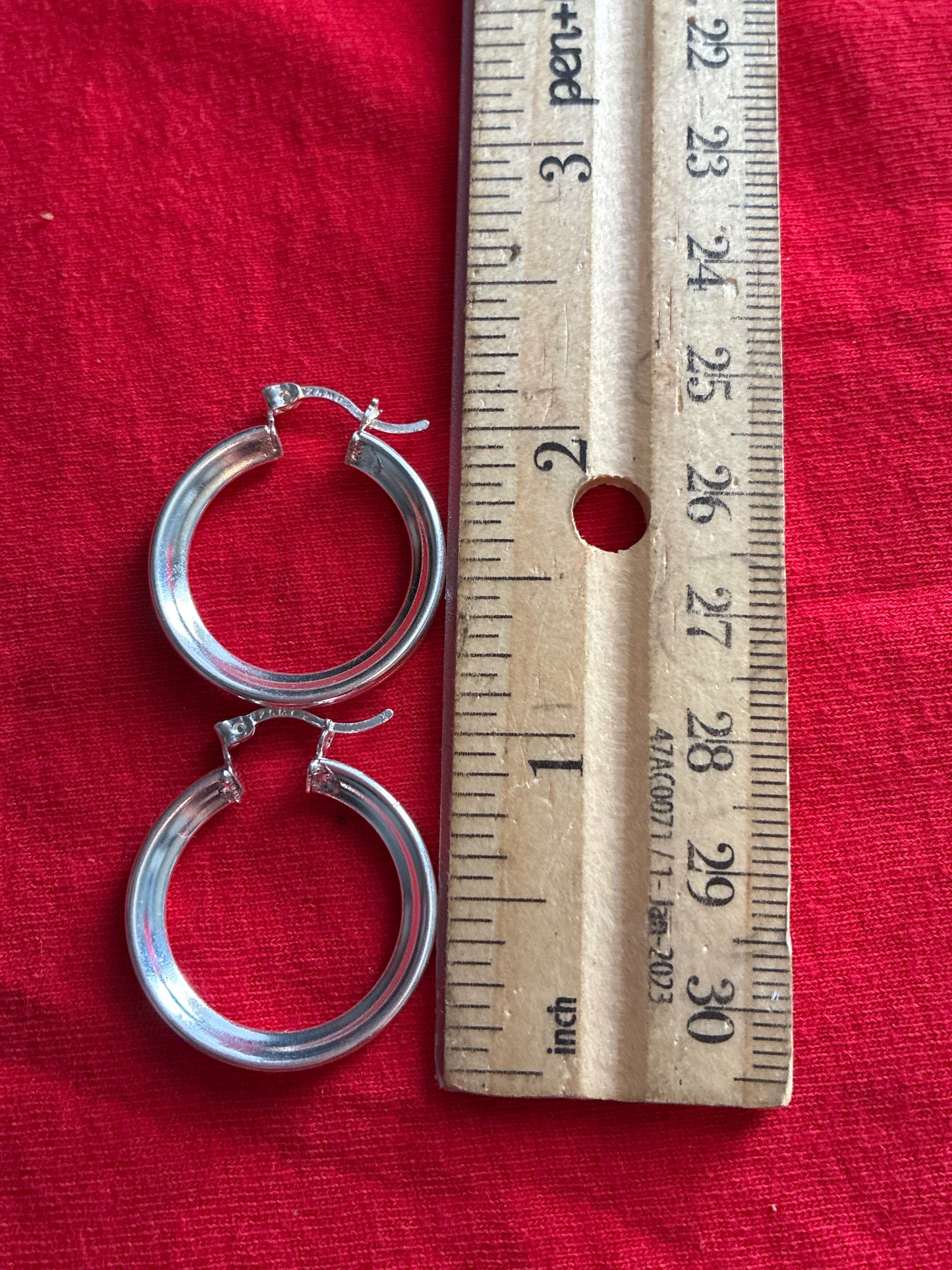 Sterling silver 925mex hoop earrings