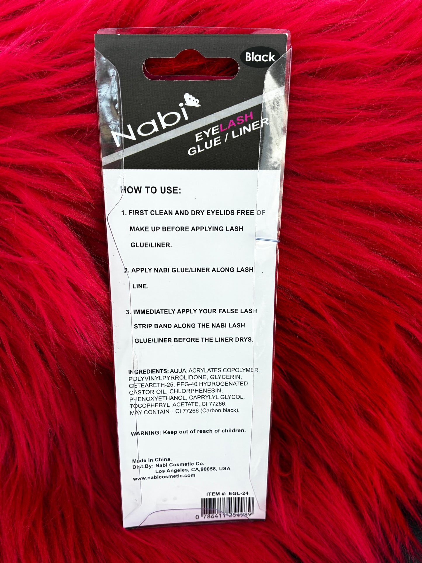 Black eyelash glue/liner