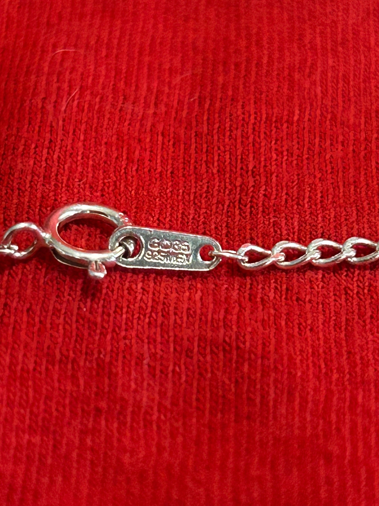 Sterling silver pendant with necklace