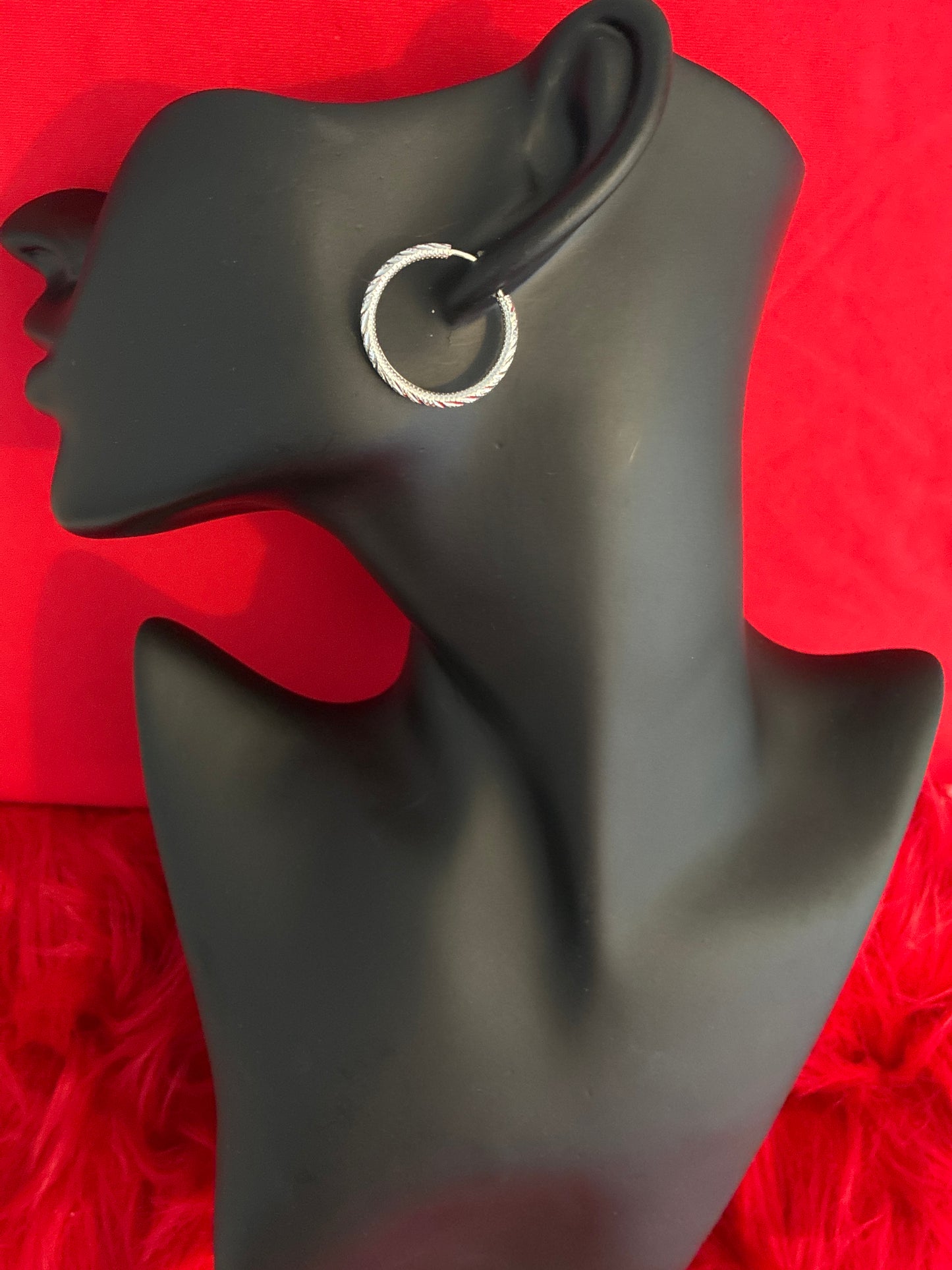 Sterling silver 925mex hoop earrings
