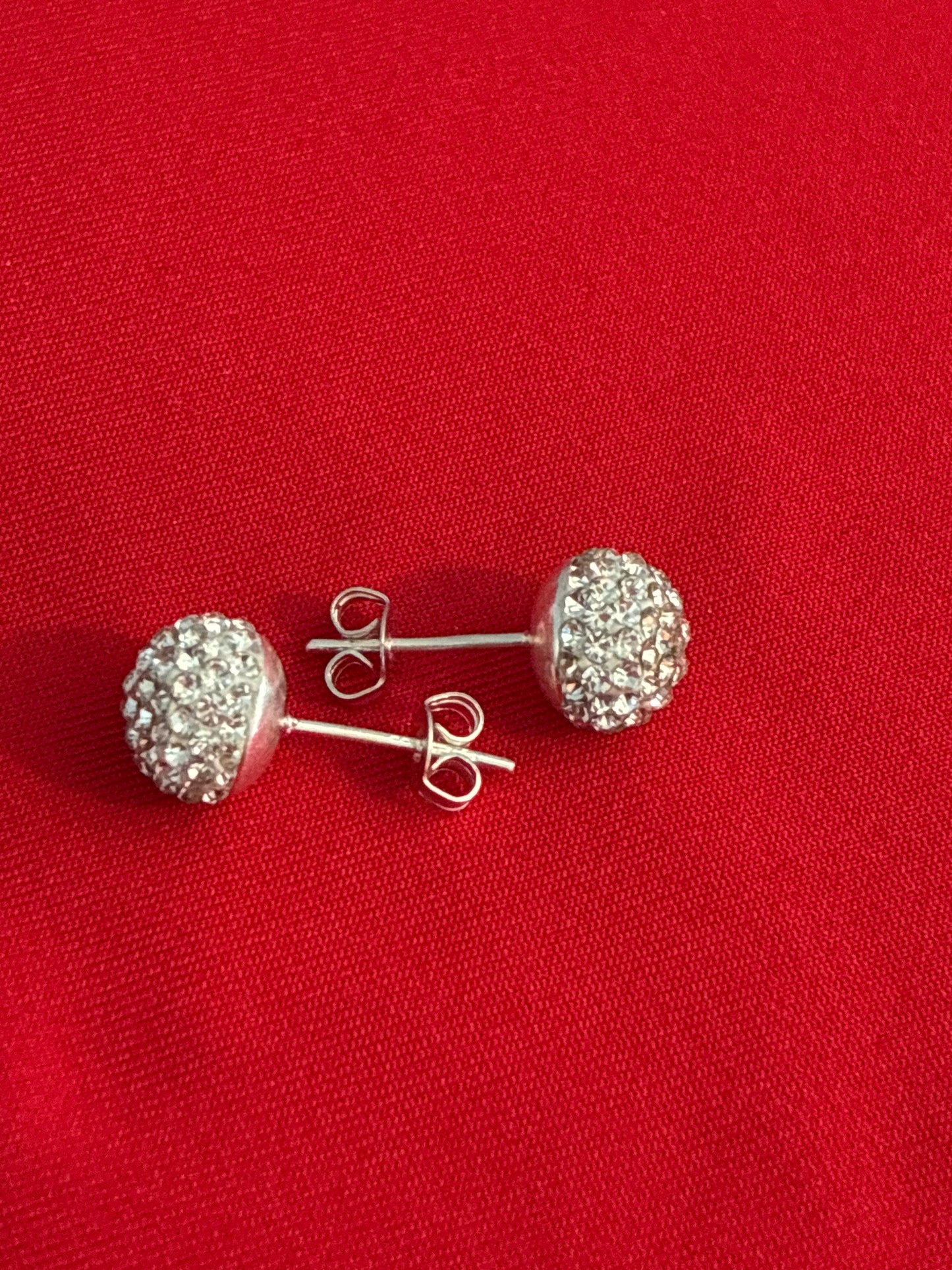 silver stud earrings