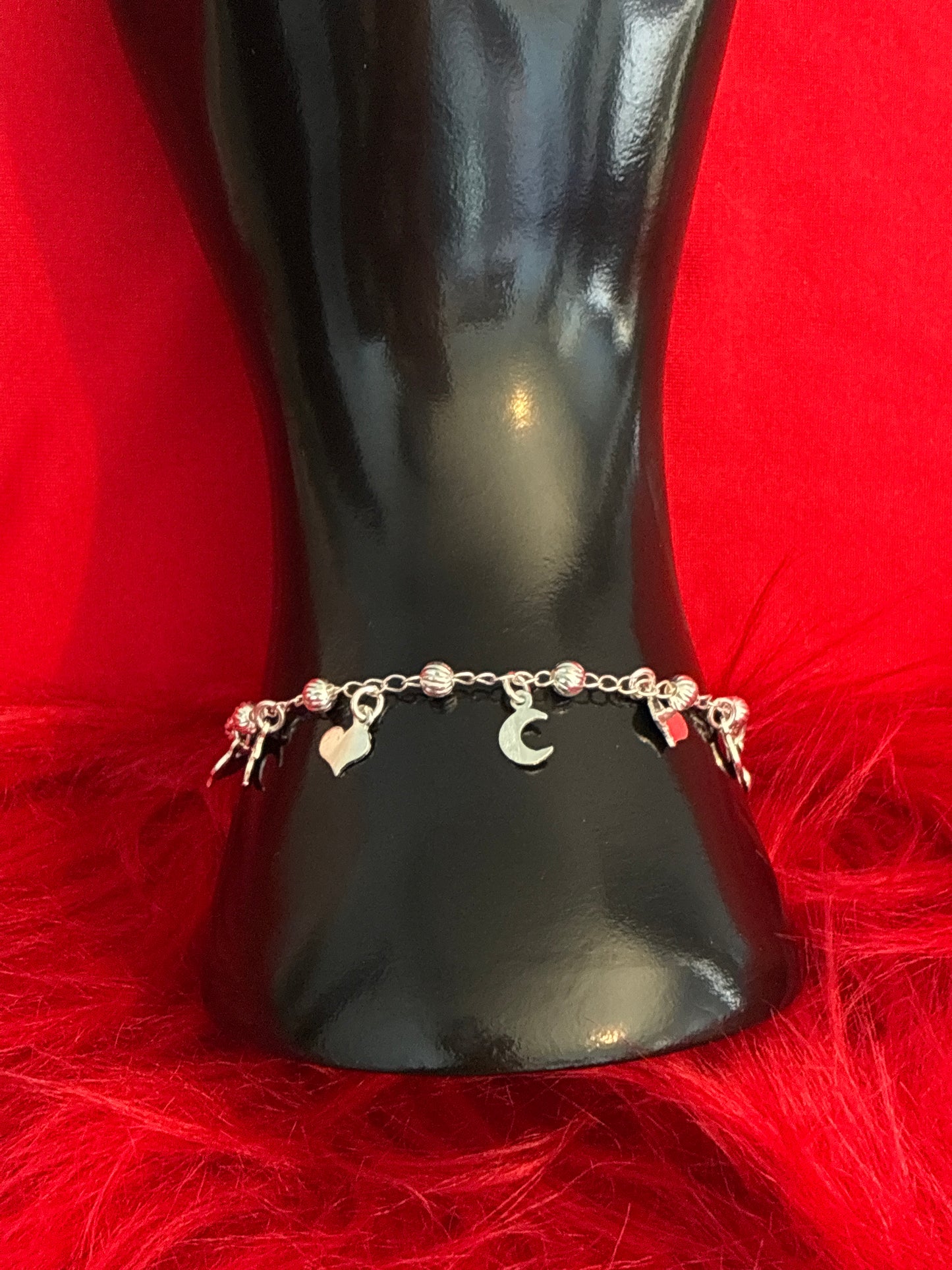Sterling Silver 925 Charm Bracelet