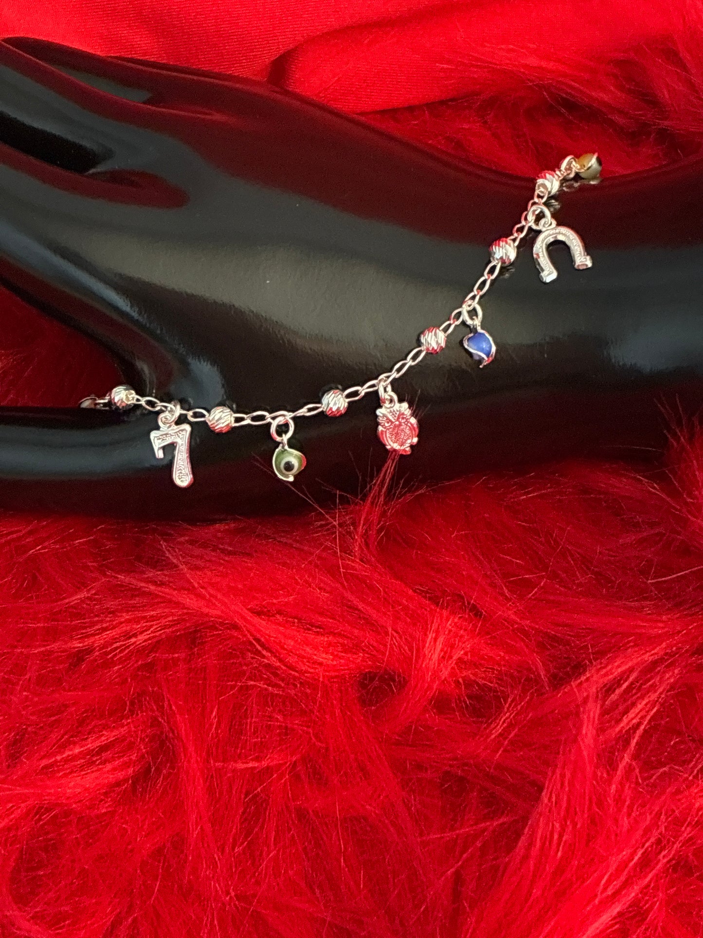 Good luck charms Sterling silver 925 anklet