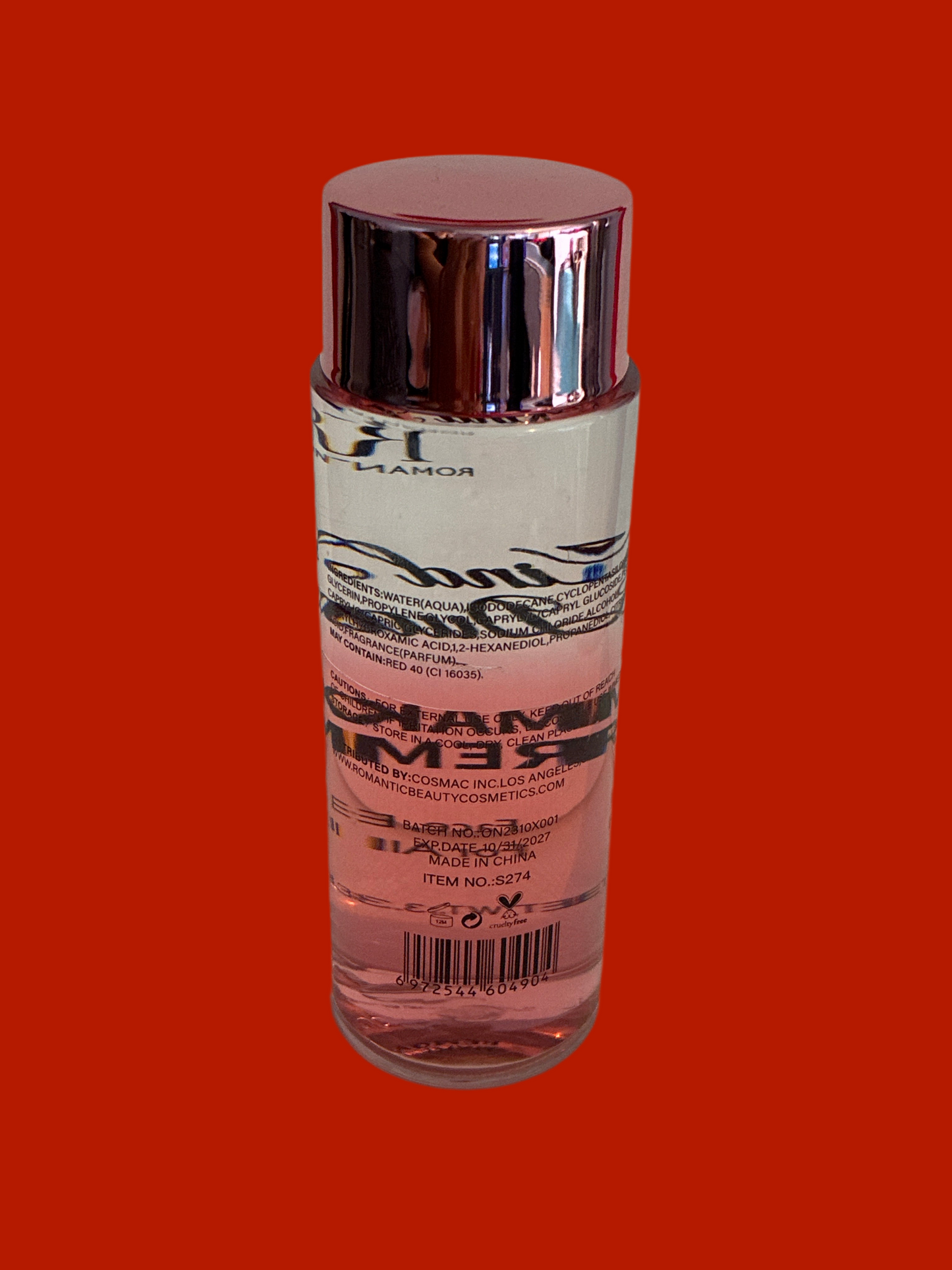 Romantic beauty kind to skin dual effect make-up remover