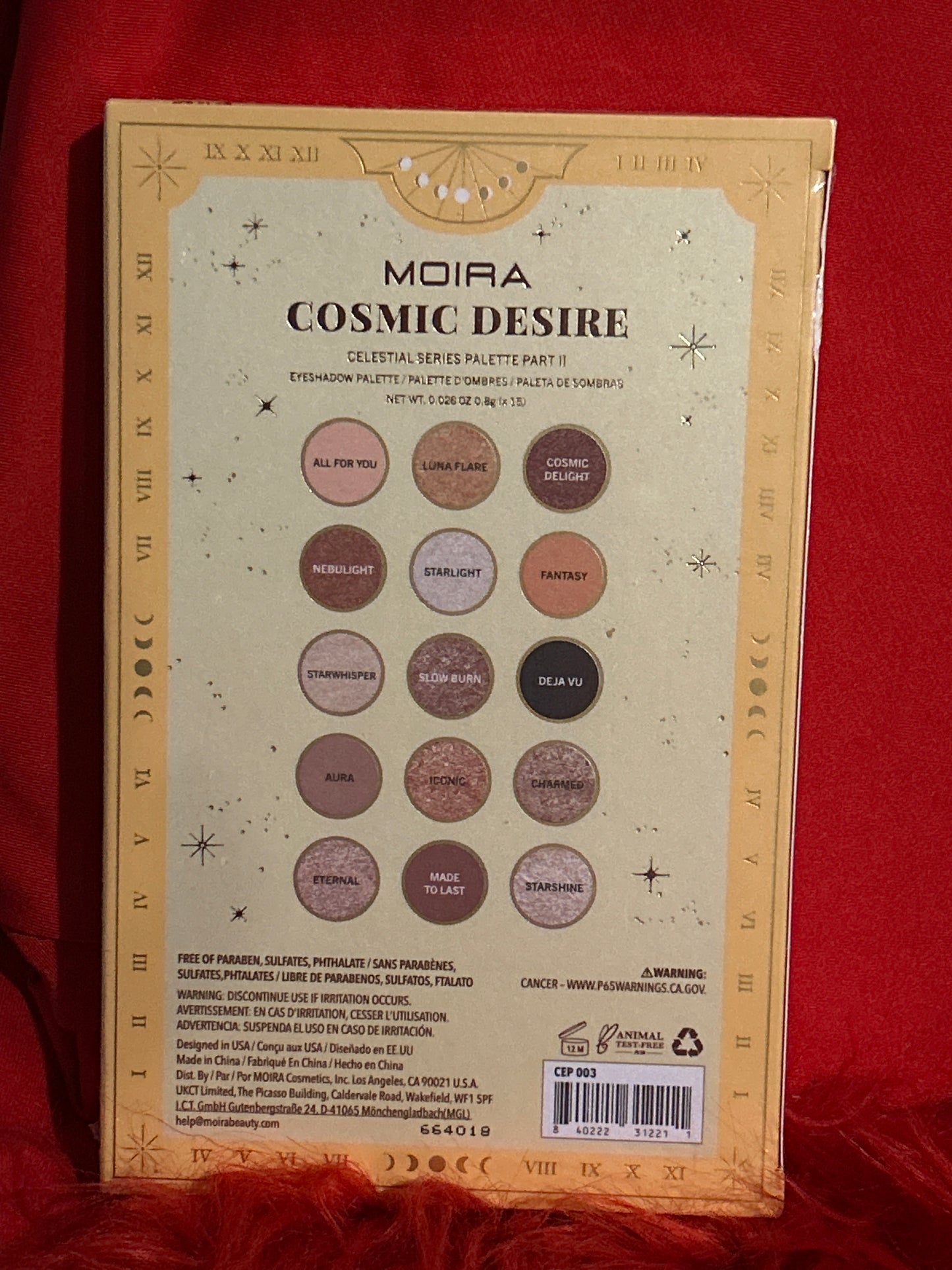 Moira Cosmic Desire Eyeshadow Palette