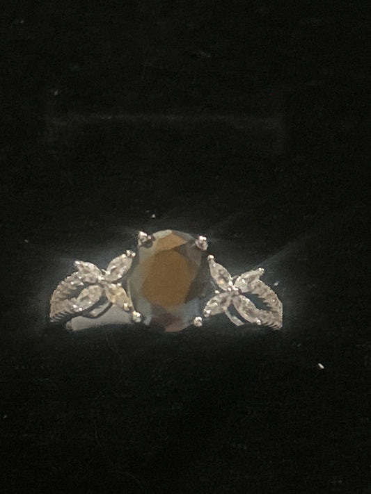 Oval shaped Sterling Silver Ring