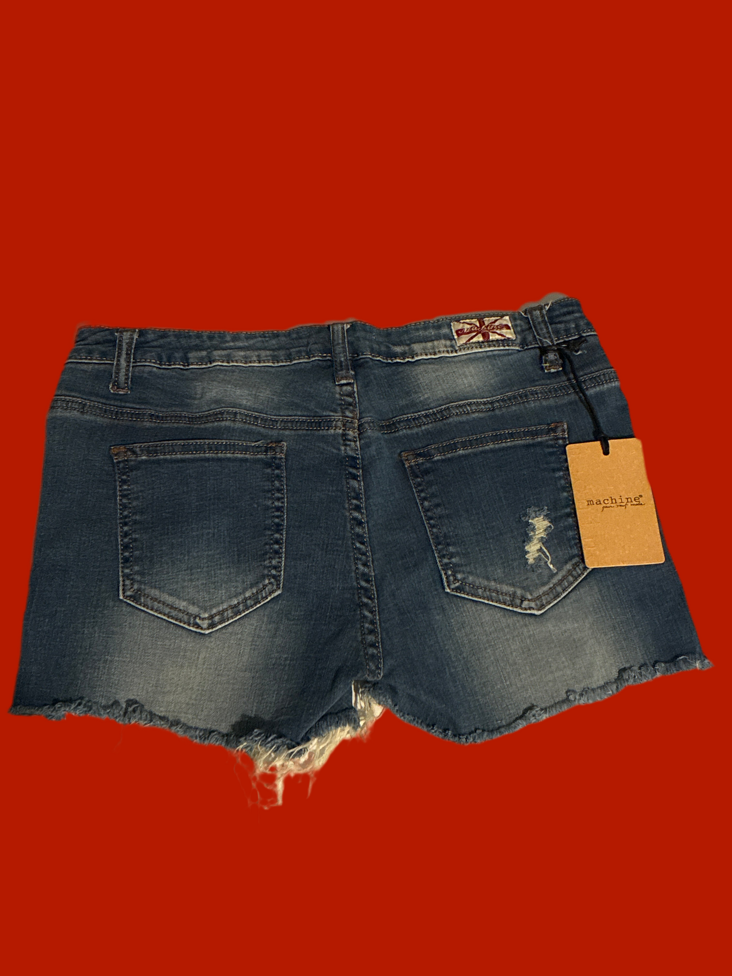 Distressed Denim Shorts