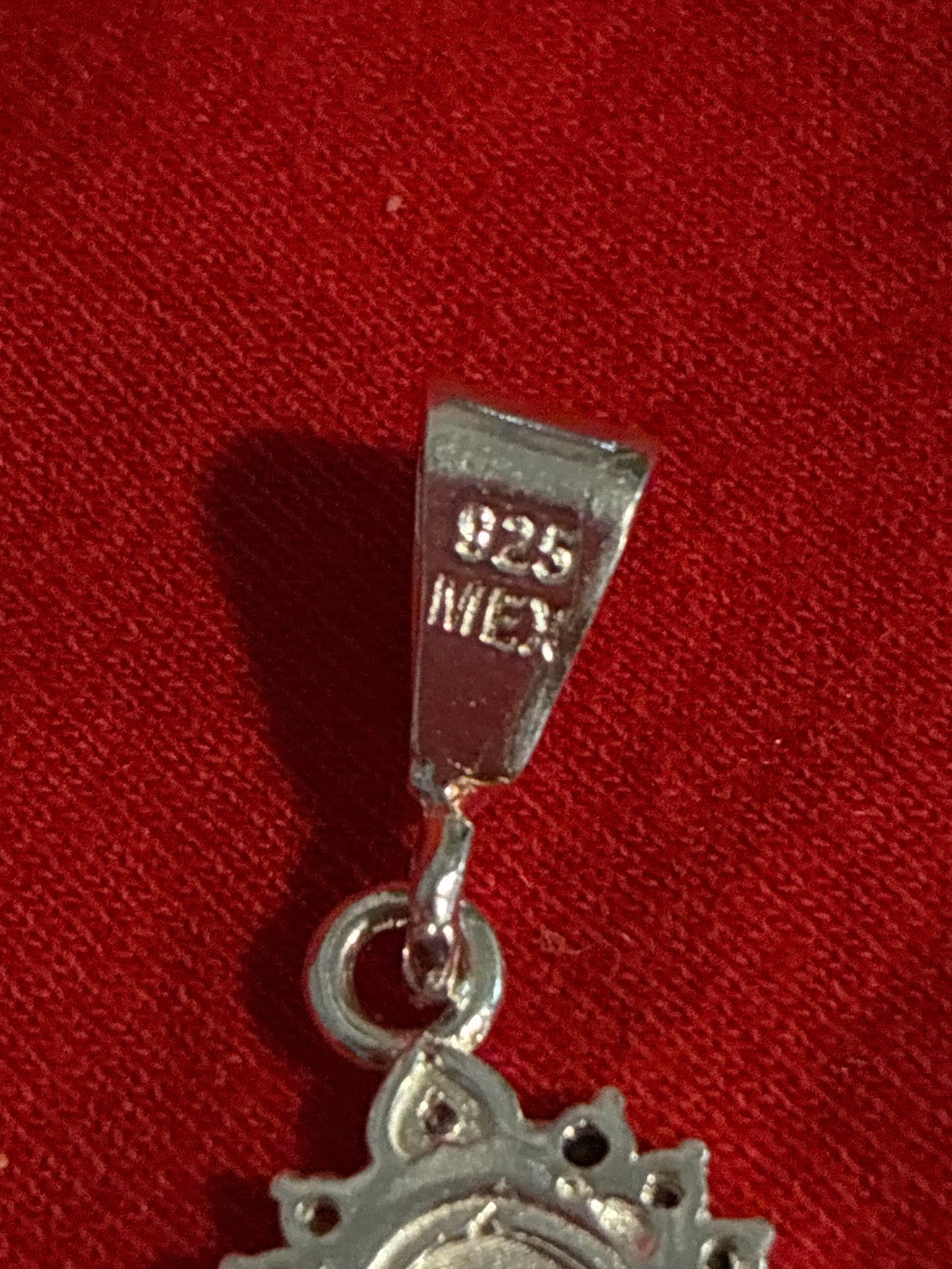 Sterling silver 925Mex Virgin Mary pendant