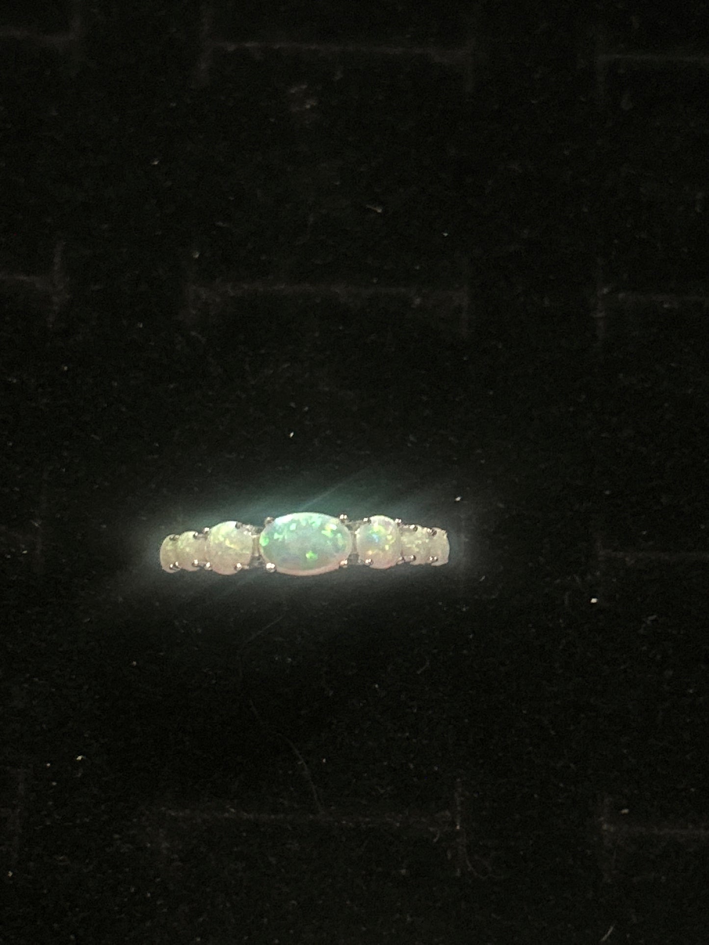 Opal Sterling Silver Ring
