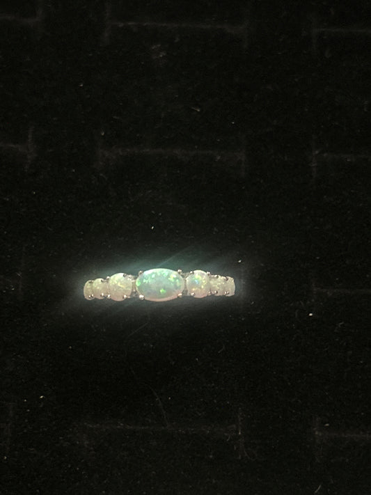Opal Sterling Silver Ring