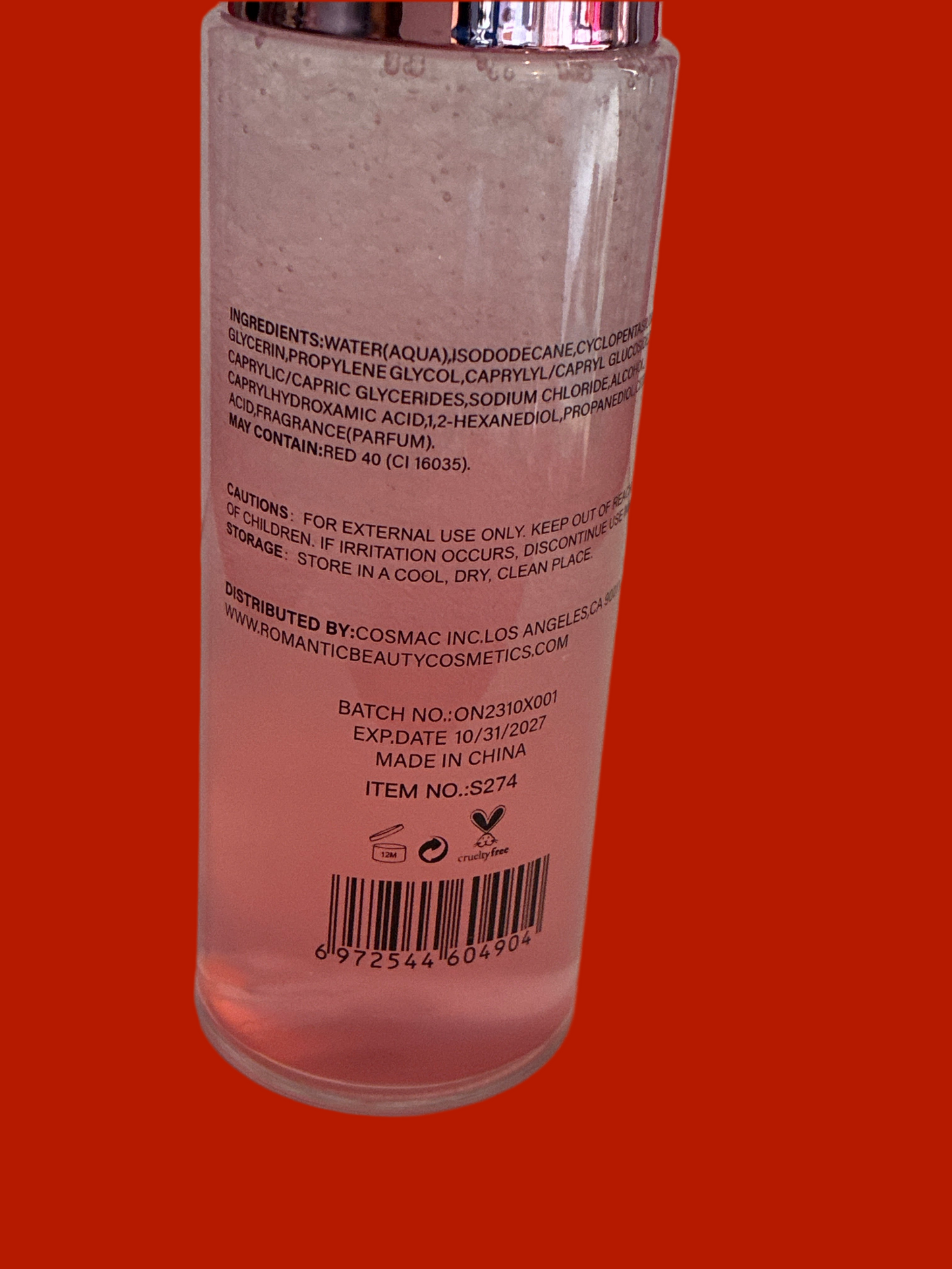 Romantic beauty kind to skin dual effect make-up remover