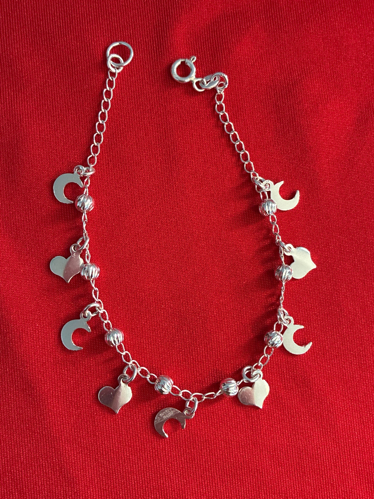 Sterling Silver 925 Charm Bracelet