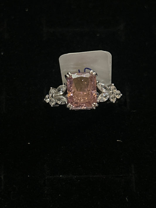 Sterling Silver Pink Ring