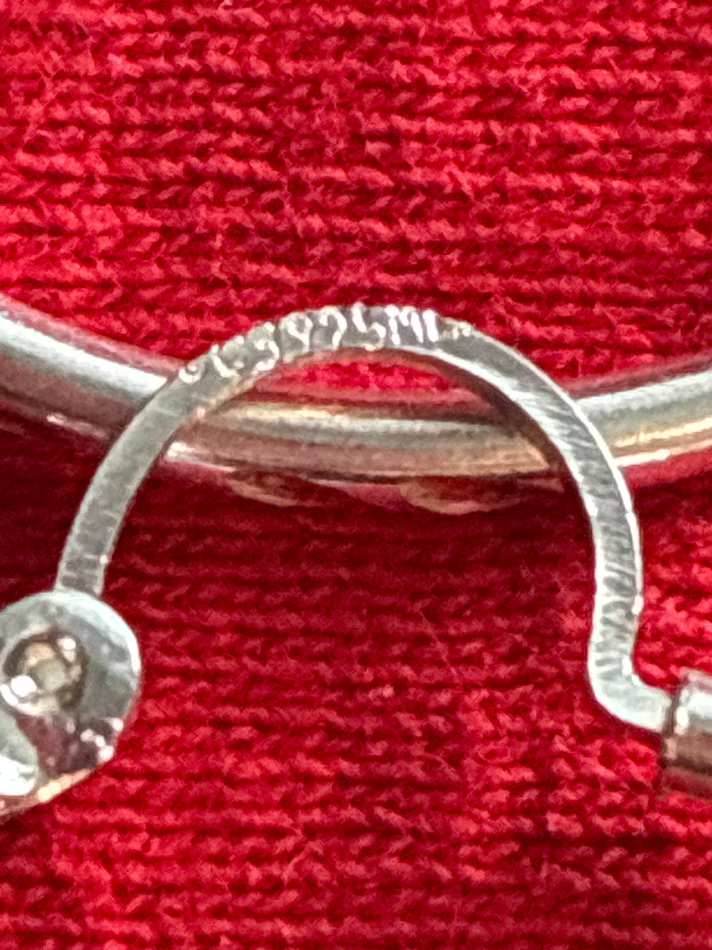 Sterling silver hoop earrings