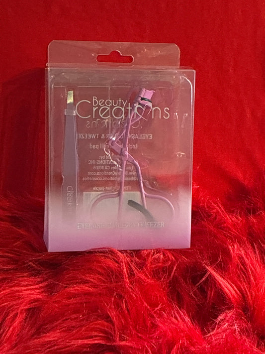 Beauty creations eyelash curler & tweezer
