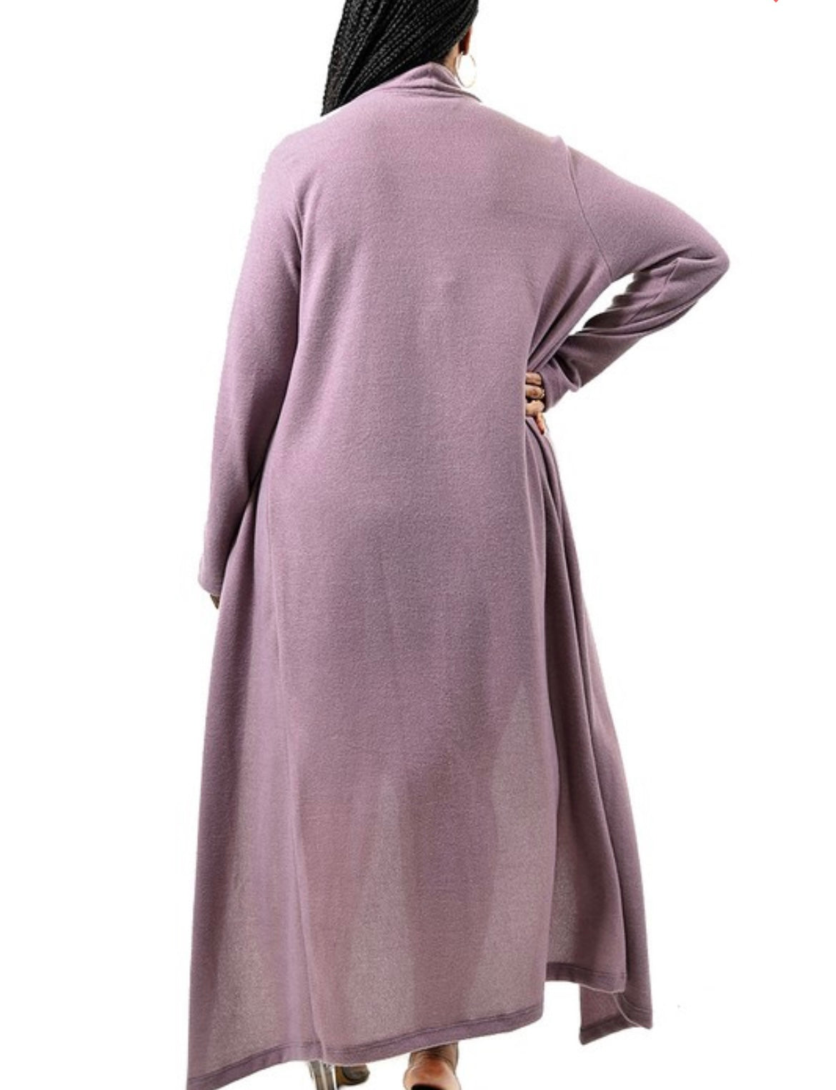 Draped shawl cardigan