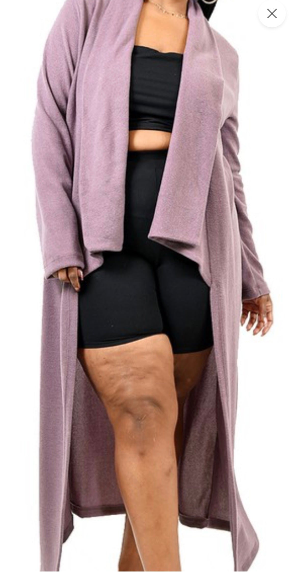 Draped shawl cardigan