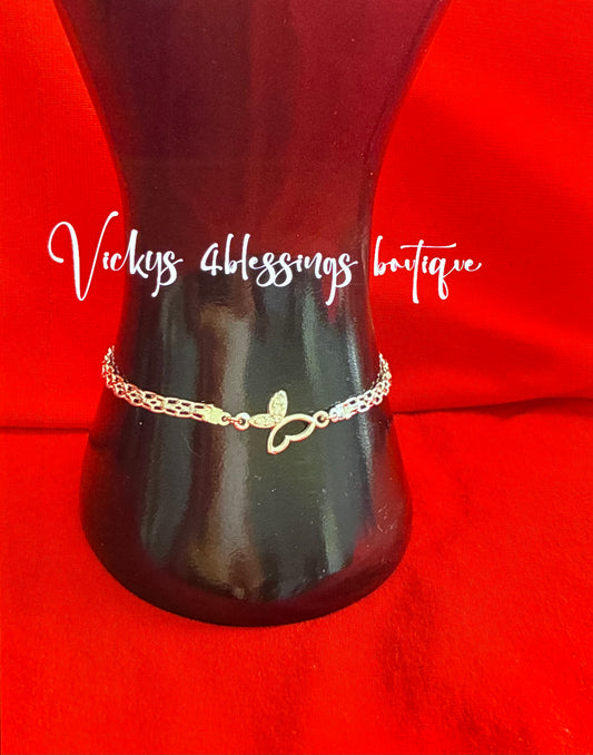 Butterfly sterling silver 925mex bracelet