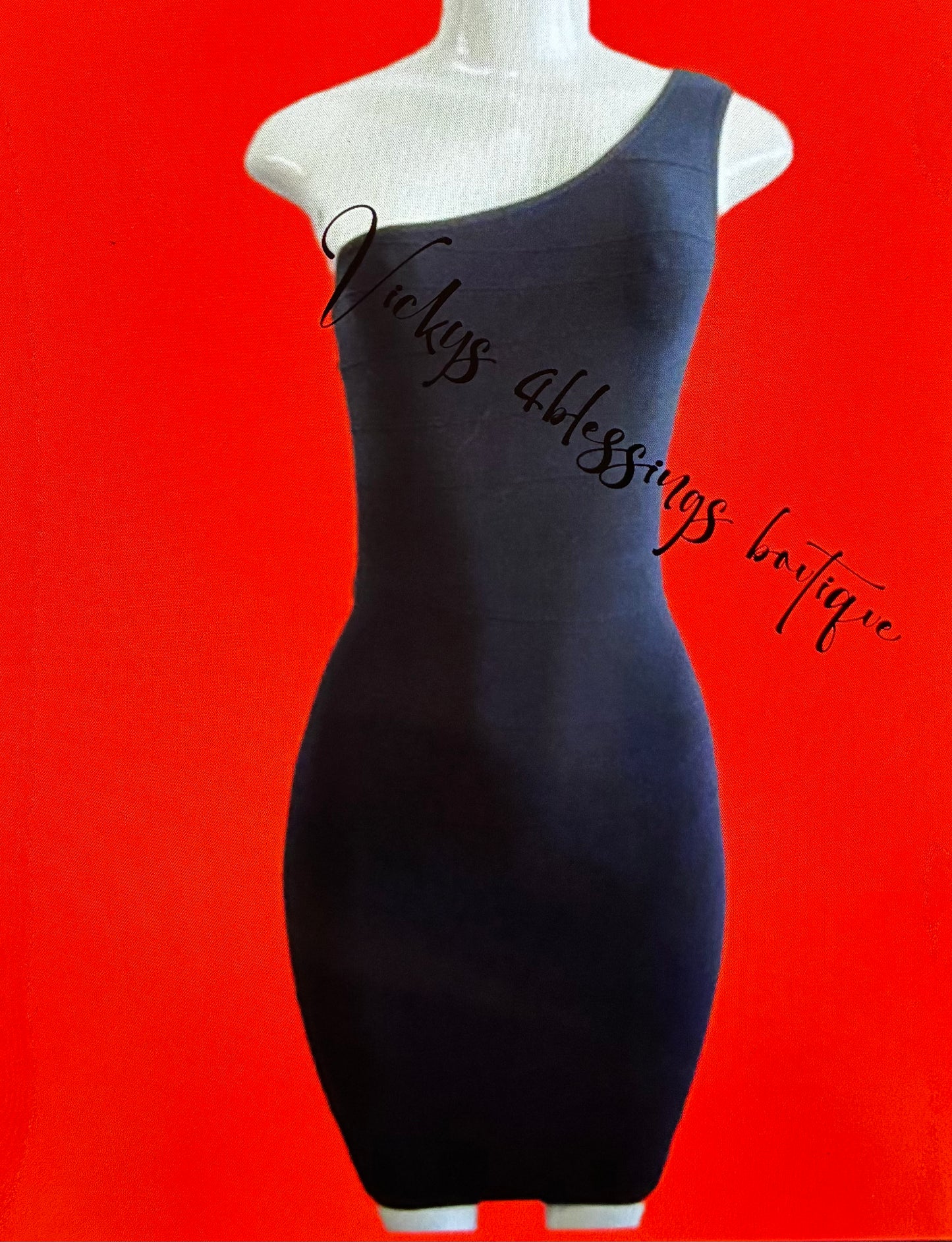 One shoulder bodycon dress