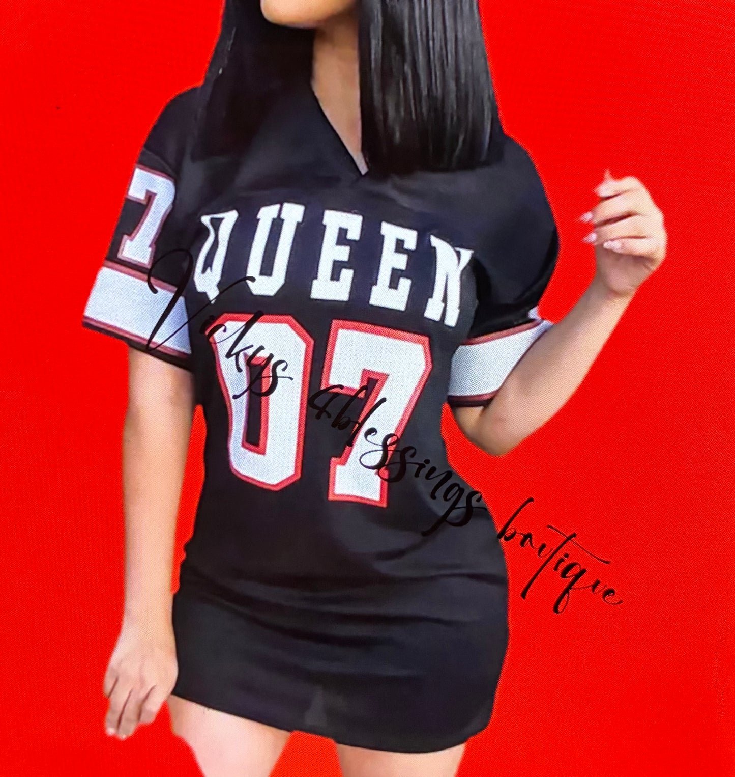 Casual hip hop 07 Queen T-shirt Dress