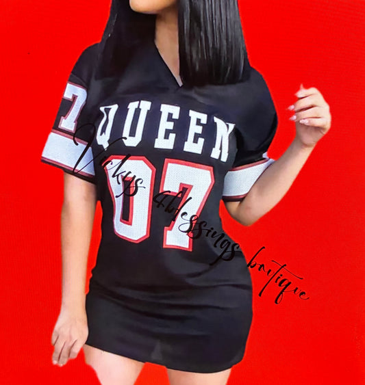 Casual hip hop 07 Queen T-shirt Dress