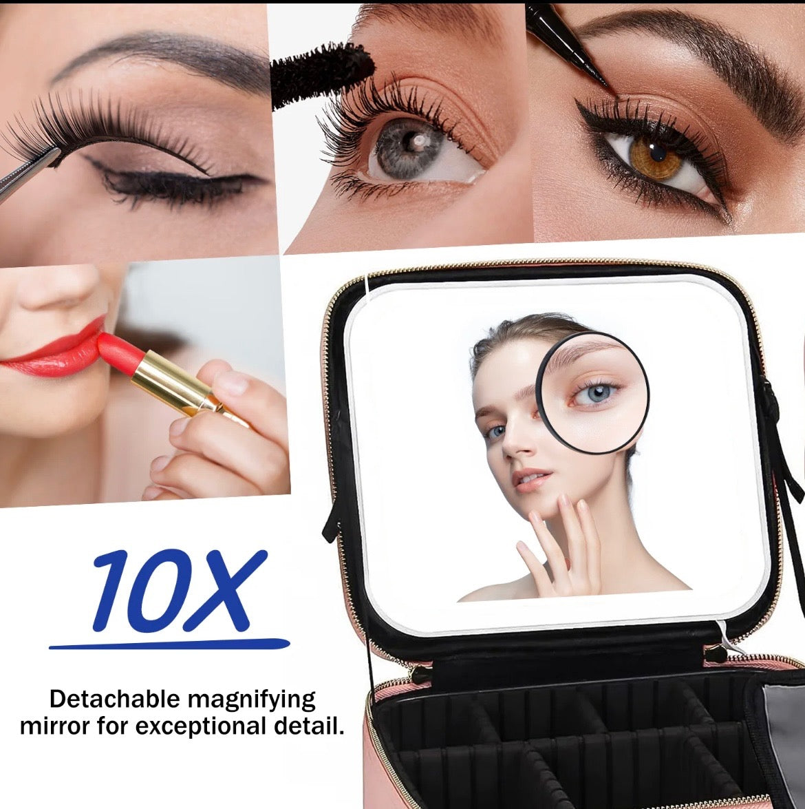 Portable cosmetic bag