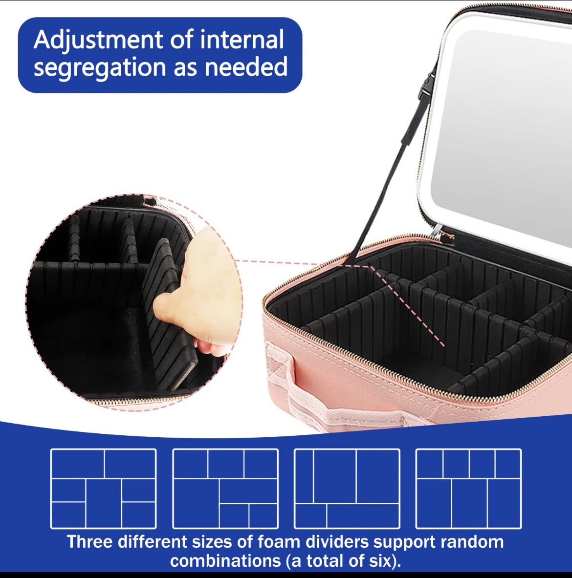 Portable cosmetic bag