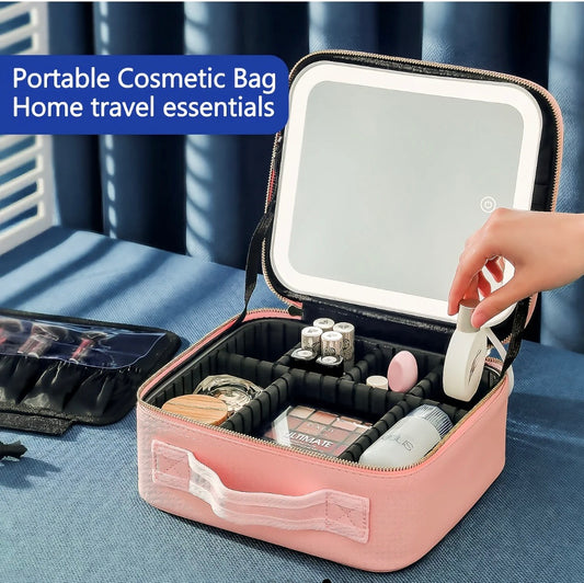 Portable cosmetic bag
