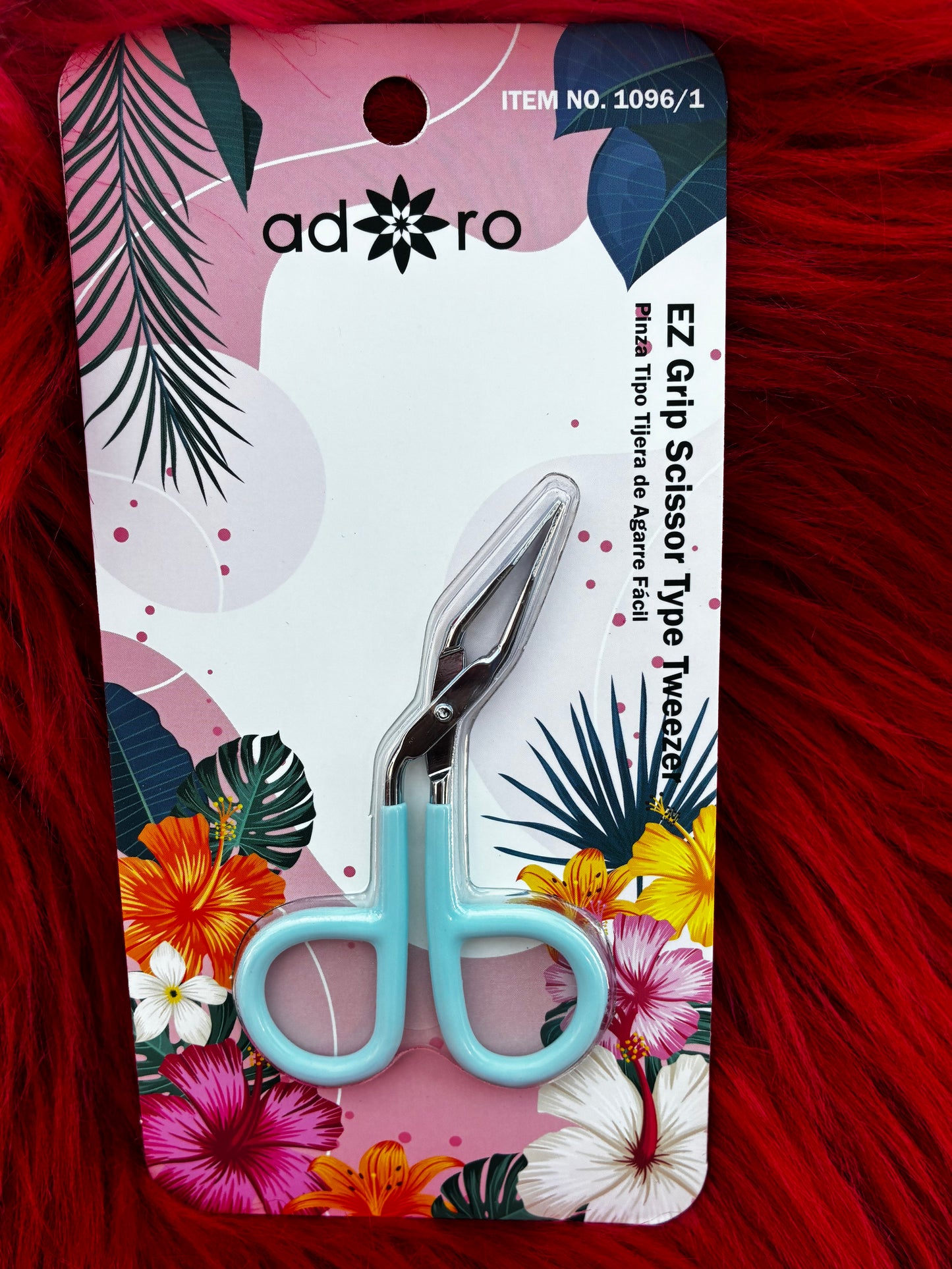 Ez grip scissors type tweezer