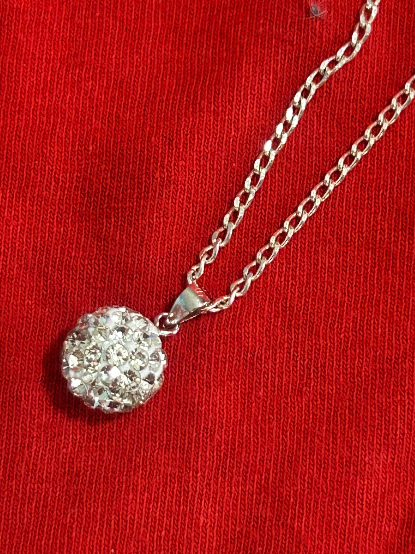 Sterling silver pendant with necklace
