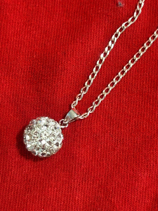 Sterling silver pendant with necklace