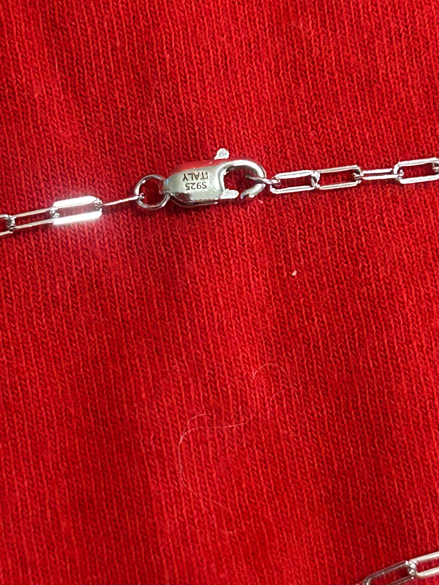 Sterling silver Virgin Mary pendant with necklace