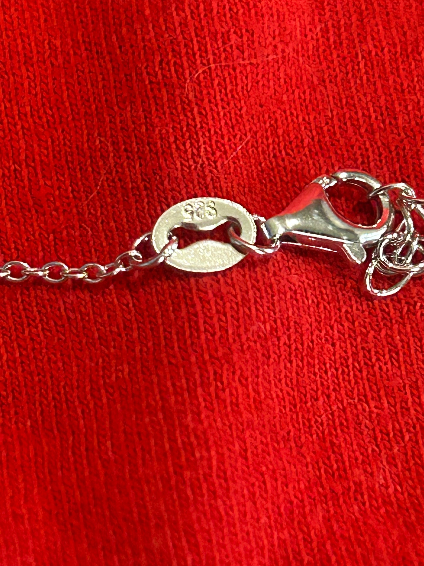 Sterling silver evil eye necklace