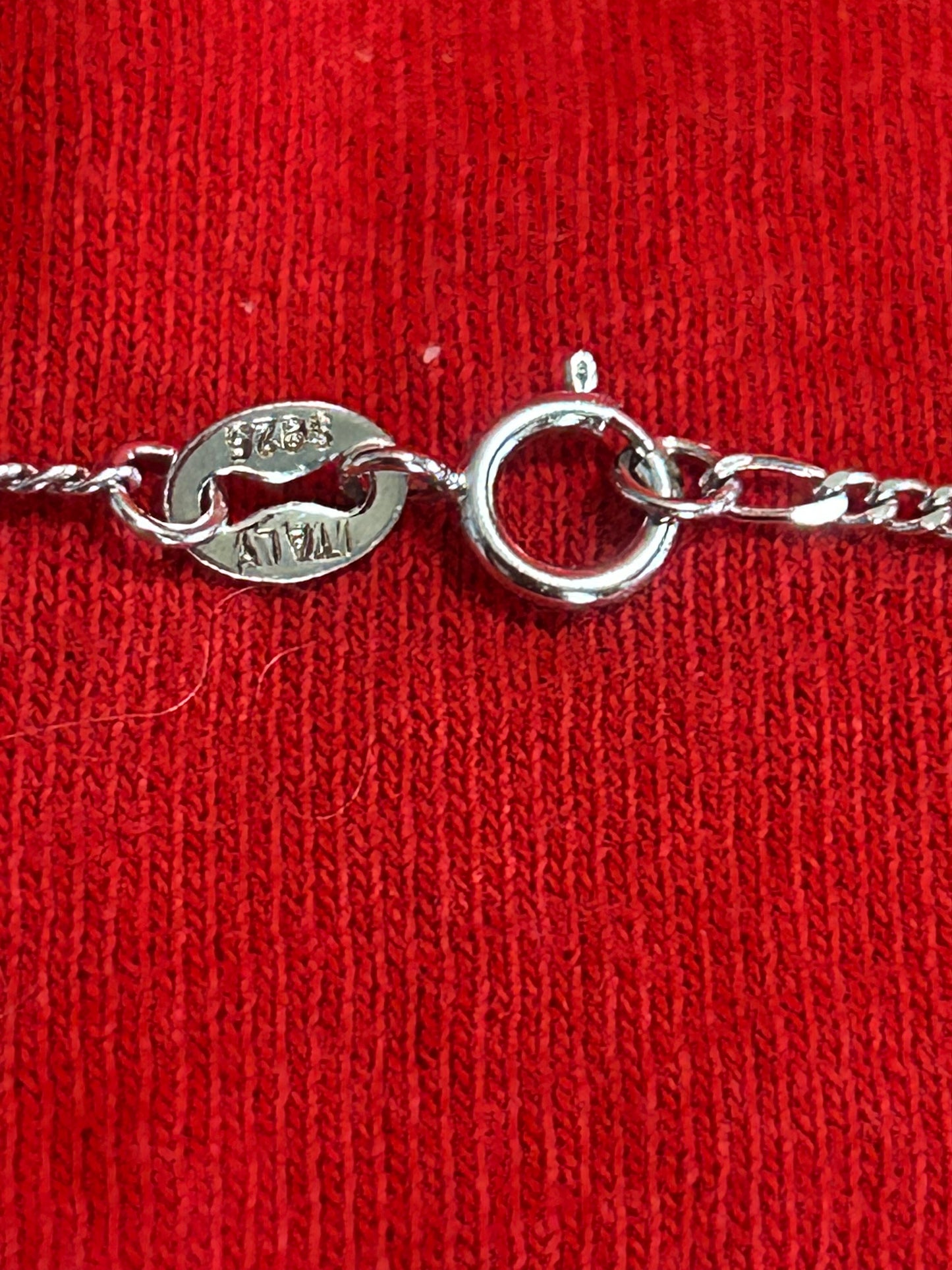 Sterling silver cross pendant with necklace