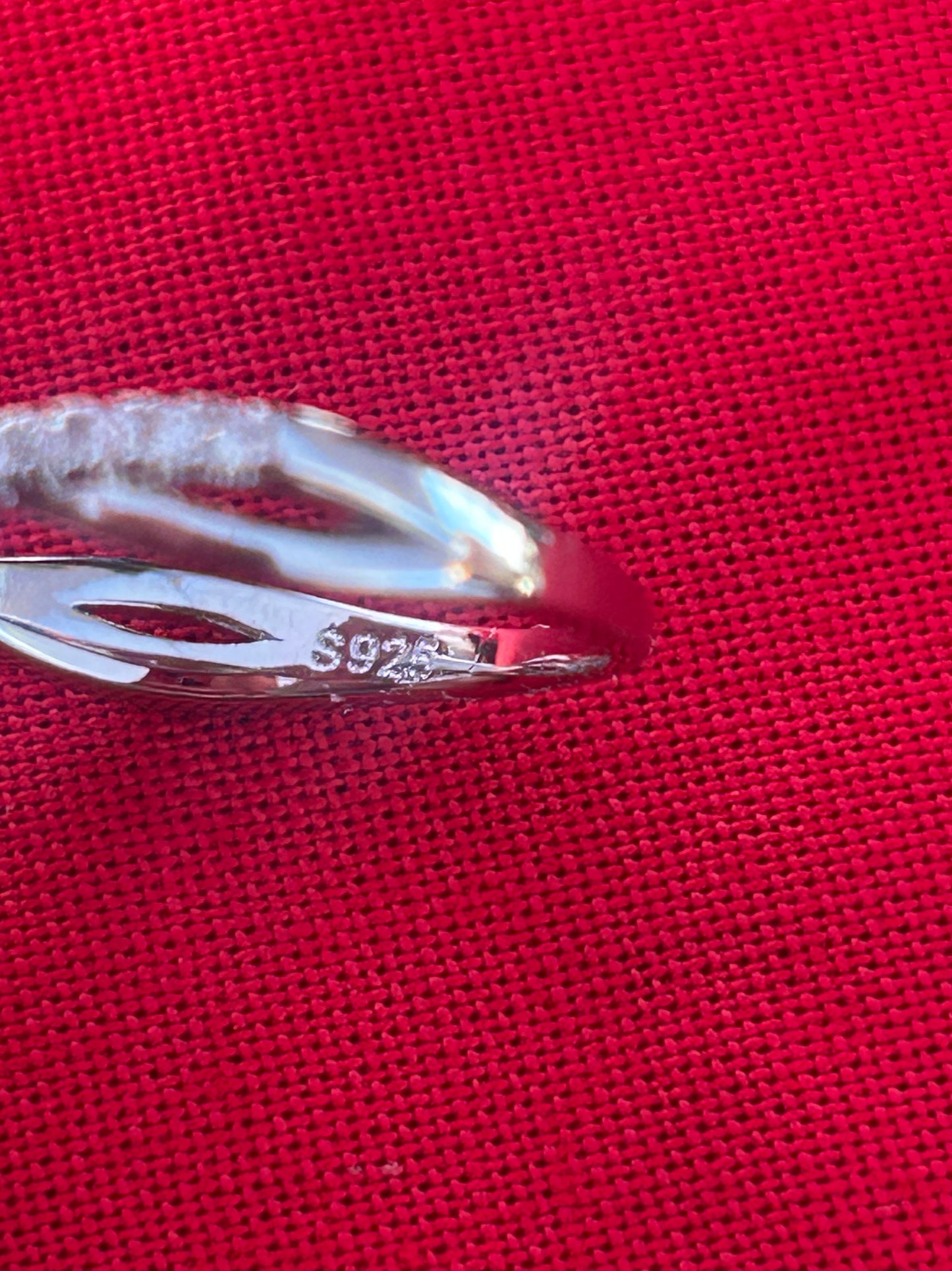 Moissanite Sterling silver ring