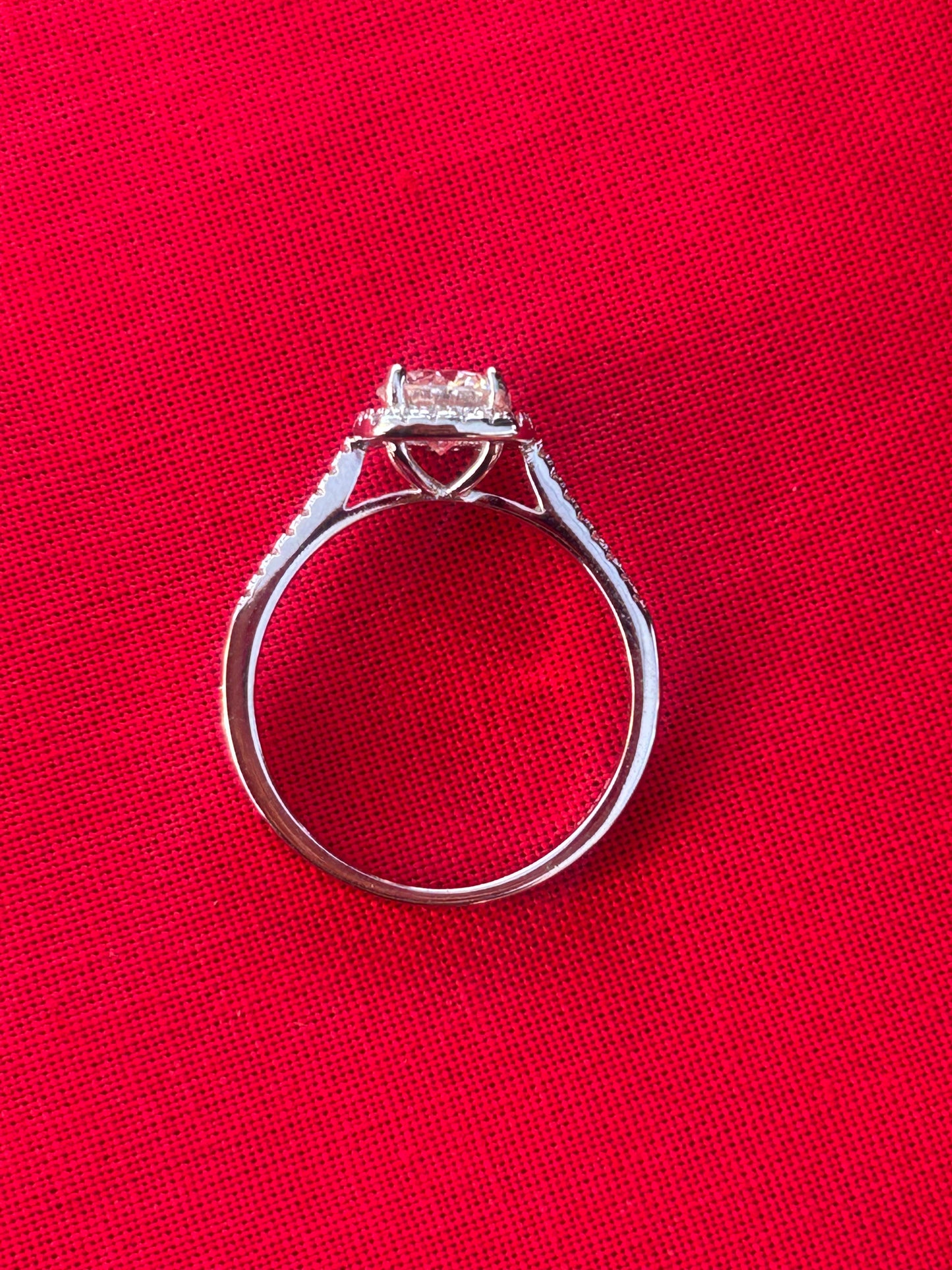 Moissanite Sterling silver ring